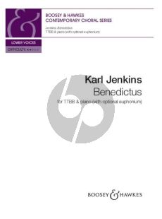 Jenkins Benedictus for Male Voices (TTBB) and Piano, Euphonium ad libitum