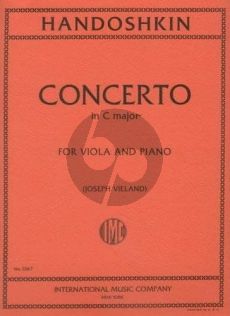 Handoschkin Concerto C-major Viola-Piano (Joseph Vieland)