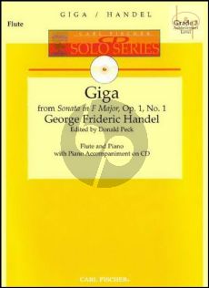 Giga (from Sonata Op.1 No.1) (Flute-Piano) (Bk-Cd)