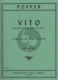 Popper Vito - Spanish Dance Op.54 No.5 Cello-Piano (Leonard Rose)