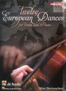 12 European Dances (Violin-Piano) (Bk-Cd)