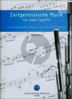 Zeitgenossische Musik (Contemporary Music) 2 Fagotte (Score) (Dieter Hahnchen)