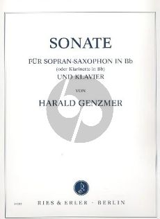 Genzmer Sonate GeWV 246 Sopransaxophon und Klavier (1982)