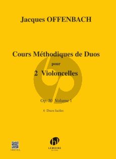 Offenbach Cours Méthodique de Duos Op. 50 Vol. 1 pour 2 Violoncelles