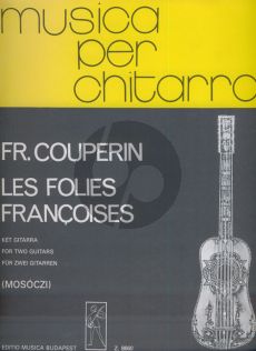 Couperin Les Folies Francaises 2 Guitars