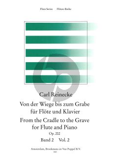 Reinecke From the Cradle to the Grave Vol.2 (Von der Wiege bis zum Grabe) Flute-Piano