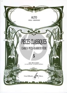 Album Pieces Classiques Vol.5 pour Alto et Piano (Laine) (Moyenne Difficulte [5 - 6])
