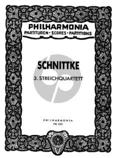 Schnittke Quartet No.3 2 Vi.-Va.-Vc. Study Score