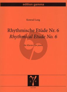 Lang Rhythmical Etude No.6 (After BWV 847) for Piano Solo