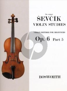 Sevcik Violin Method for Beginners Op.6 Vol.5 (1st Position)