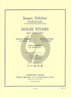 Delecluse 12 Etudes de caisse-claire