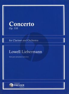 Liebermann Concerto Op.110 for Clarinet and Piano