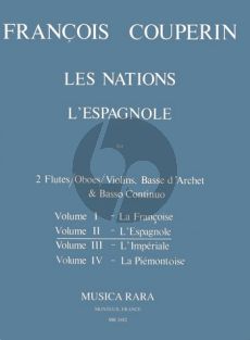 Couperin Les Nations Vol.2 L'Espagnole (2 Flutes[Oboes/Violins)-Bc)