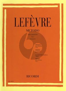 Lefevre Metodo per Clarinetto Vol.1 (Alamiro Giampieri)