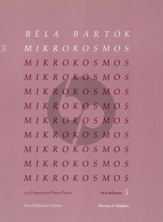 Bartok Mikrokosmos Vol.5 (Nos.122-139) Piano