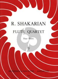 Shakarian Quartet for 4 Flutes Score/Parts