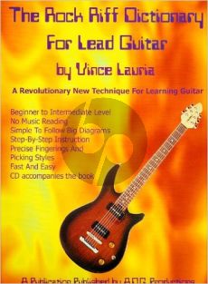 Lauria The Rock Riff Dictionary for Lead Guitar (Bk-Cd)