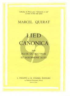 Querat Lied Canonica Flute ou Hautbois et Saxophone Alto