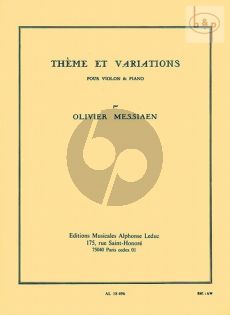 Theme et Variations pour Violon et Piano