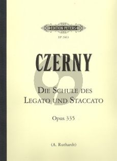 Czerny Schule des Legato und Staccato Spiels Op.335 Klavier Adolf Ruthardt