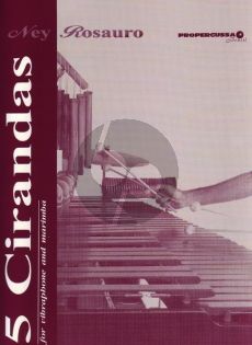 Rosauro 5 Cirandas Brasileiras Op.22 Vibraphone and Marimba (Pro Percussao Publications)