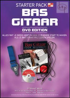 Bas Gitaar Starter Pack (Boek-CD-DVD-Plektrum- Kabel-Gitaarband)