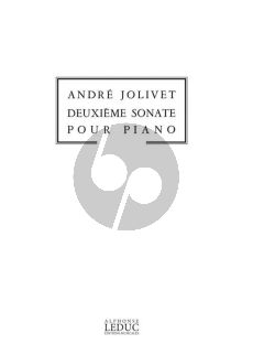 Jolivet Sonate No. 2 pour Piano