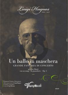 Hugues Un ballo in maschera Grande fantasia di concerto Op. 5 2 Flutes and Piano (Score/Parts) (edited by Ugo Piovano)