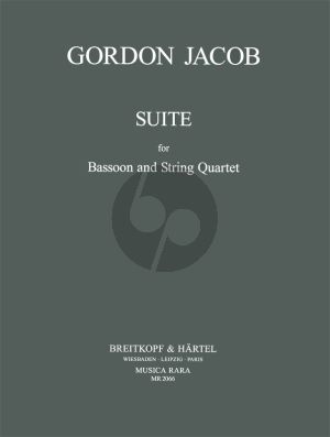 Jacob Suite for Bassoon- 2 Violins-Viola-Violoncello (Score/Parts)