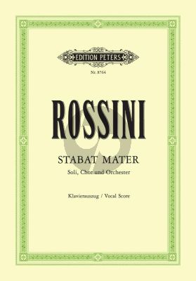 Rossini Stabat Mater 4 Soli-Choir-Orchestra Vocal Score (Andreas Schenck)