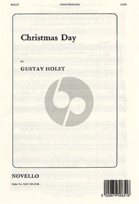 Holst Christmas Day SATB and Organ