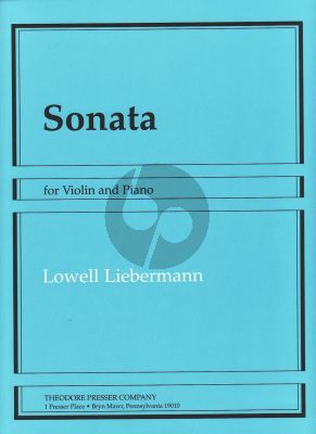 Liebermann Sonata Op. 46 Violin and Piano