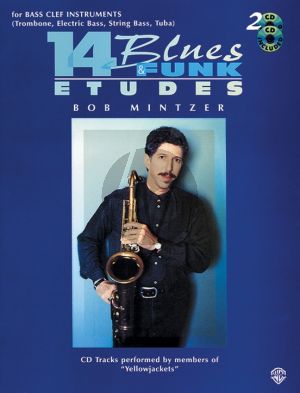 Mintzer 14 Blues & Funk Etudes for Bass Clef Instruments (Book with 2 CD Set)