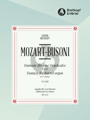 Mozart Fantasie für eine Orgelwalze KV 608 2 Klaviere (arr. Busoni)