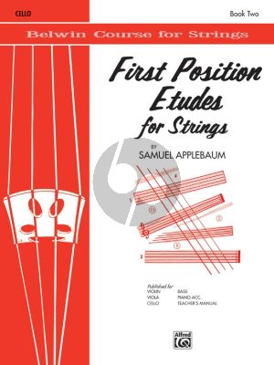 Applebaum First Position Etudes for Cello