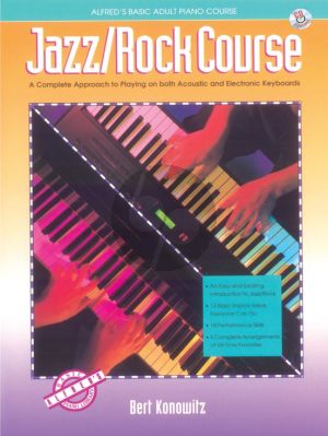 Konowitz Alfred Basic Adult Jazz Rock Course Book with Cd (A Complete Approach to Playing on Both Acoustic and Electronic Keyboards)