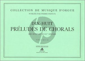 Pidoux Preludes des Chorals Vol. 2 Orgel