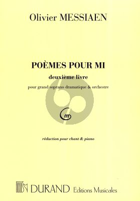 Poemes pour Mi Vol.2 pour Grand Soprano Drammatique et Piano