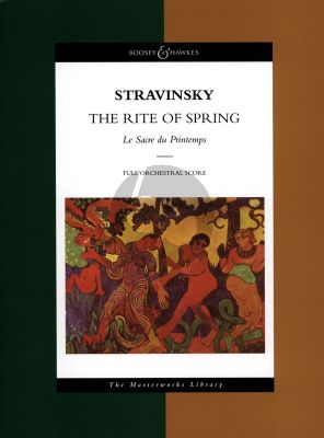 Strawinsky The Rite of Spring (Sacre du Printemps) Full Score (Boosey Masterworks Library)