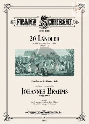 Schubert 20 Landler D.366 -D.814 for Piano 4 Hands (Arr. J.Brahms)
