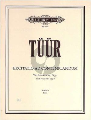 Excitatio ad Contemplandum 4 Voices [ATTB] - Organ Score