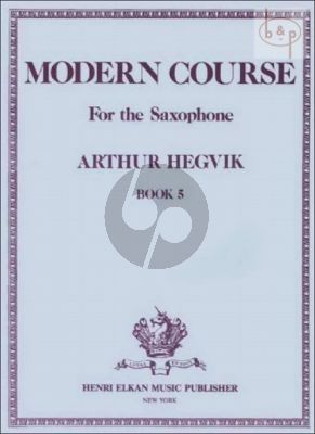Modern Course Vol.5 Saxophone
