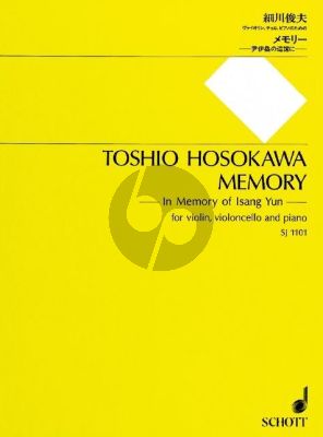 Hosokawa Memory (of Isang Yun) for Violin-Cello and Piano (Score/Parts) (1996)