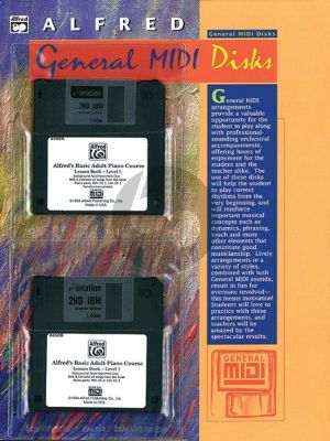 Alfred Adult Piano Lesson Book Level 1 General Midi Disk