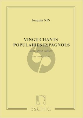 Nin Chants Populaire Espagnols vol.2 Chant-piano