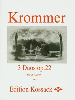 Krommer 3 Duos Op. 22 2 Floten (Wolfgang Kossack) (Grade 4)