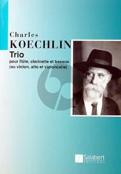 Koechlin Trio op.92 Flute-Clarinet-Basson Score