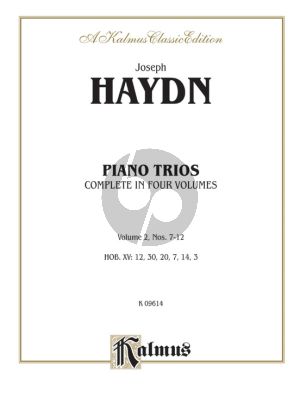 Haydn Piano Trios Vol.2 for Violin, Violoncello and Piano Score and Parts