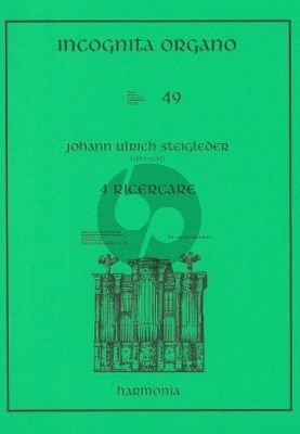 Steigleder 4 Ricercare orgel (Incognita Organo 49) (Ewald Kooiman)
