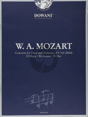Mozart Concerto D-major KV 314 Flute (Solo Part-CD) (Dowani)